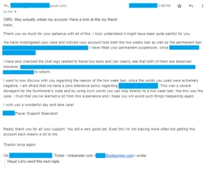 Overturned LoL Ban